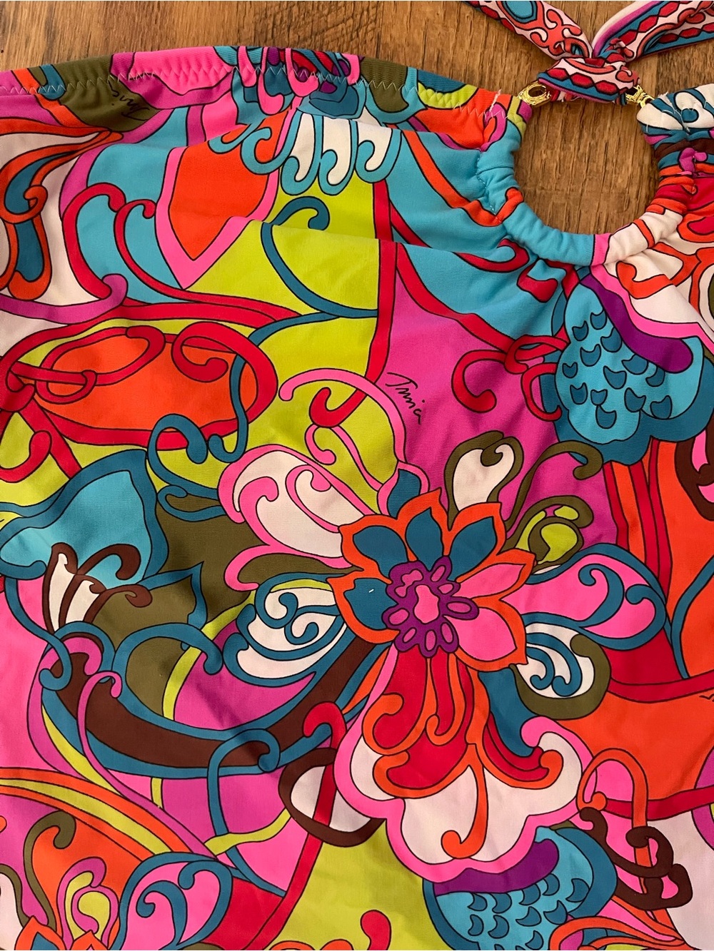 Trina TurkVibrant Multicolor Floral Tankini Top - Picture 2 of 9